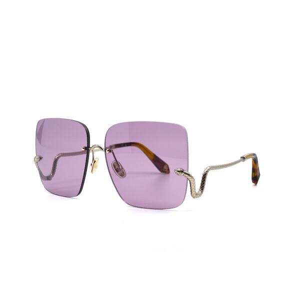 Roberto Cavalli Accessories - NEW ROBERTO CAVALLI SRC061 0594 SILVER VIOLET LENS AUTHENTIC SUNGLASSES